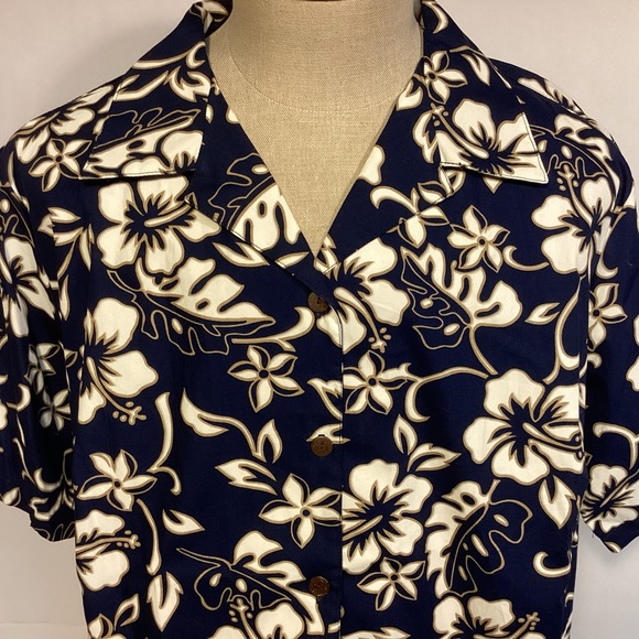 Hilo Hattie Women’s Hawaiian Shirt size 2XL made in Hawaii 100% cotton Vintage - Picture 2 of 7